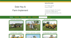 Desktop Screenshot of dalehayfarmimplement.com